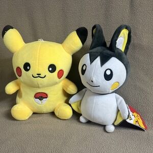 Pokemon Pikachu‎ & Emogla 8" Plush